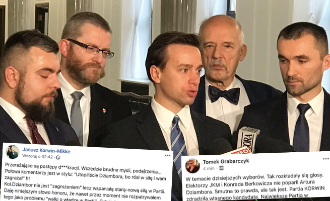 Konfederacja została "znacjonalizowana", kandydatem partii będzie Bosak, korwiniści lamentują