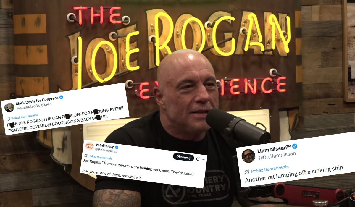 Joe Rogan nagle oświadczył, że jest lewicowy a fani Trumpa są po***ani