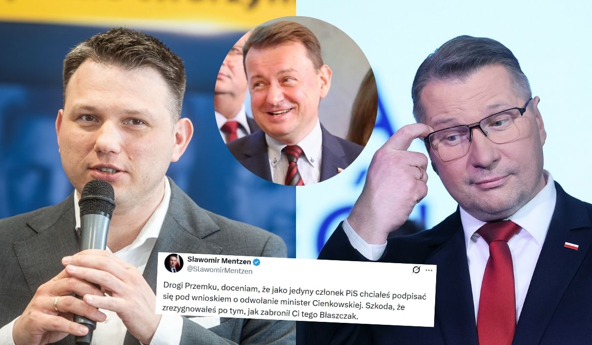 Mentzen śmieszkuje, że Czarnkowi rozkazuje nie tylko Kaczyński, ale byle Błaszczak