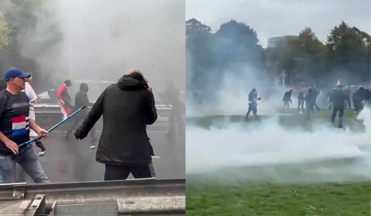 Holandia: antyimigracyjny protest spontanicznie przerodził się w zamieszki i bójkę z policją