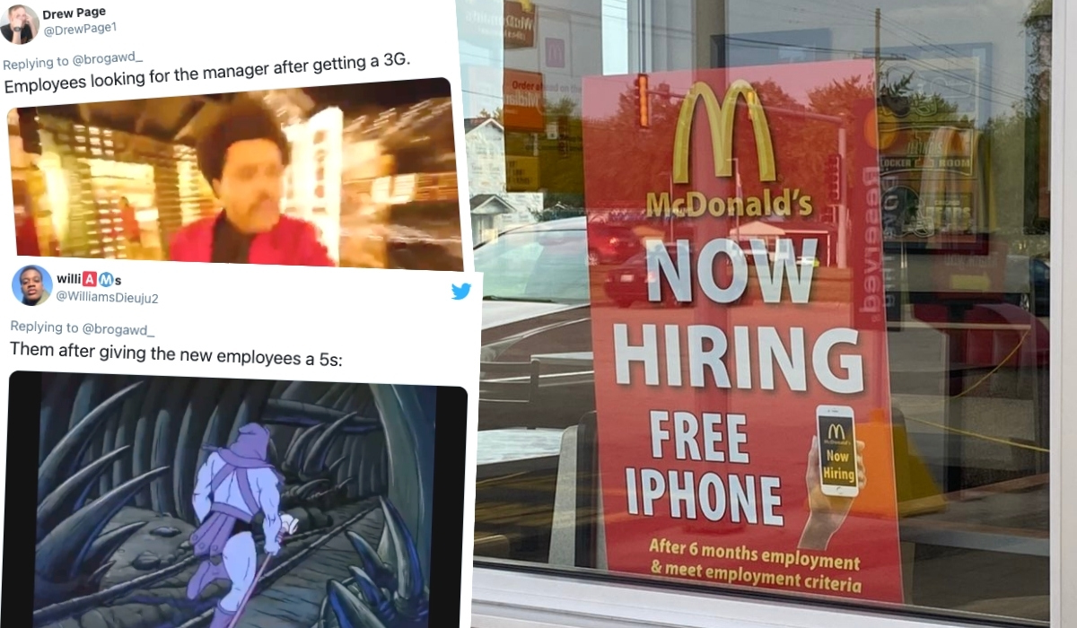 McDonald's z Illinois stał się memem, bo z desperacji rekrutuje obiecując iPhony