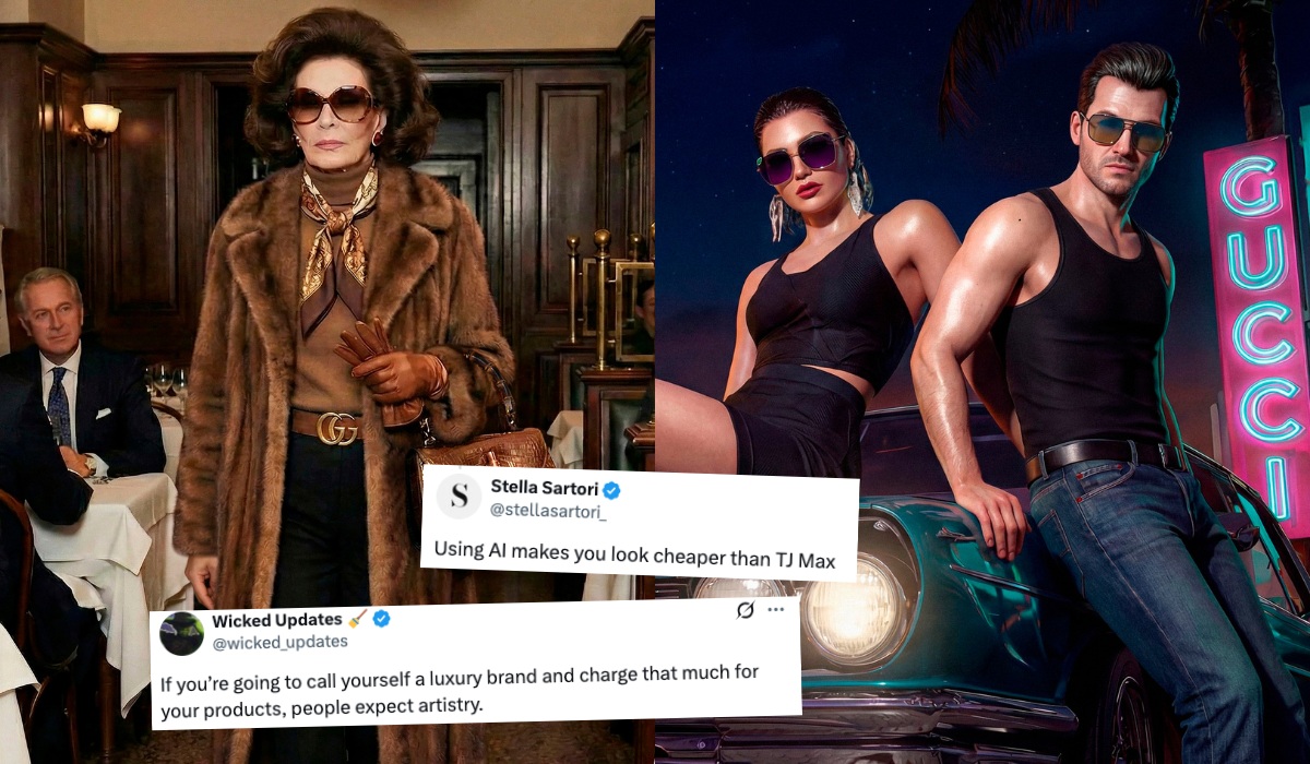 Gucci krytykowane za wykorzystanie modeli i modelek stworzonych w AI