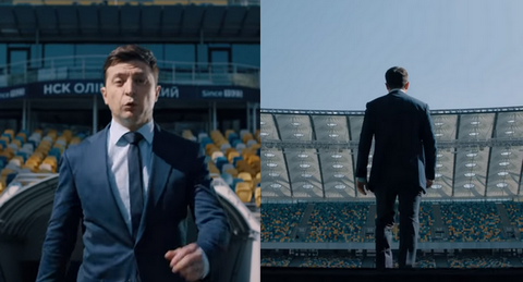 Zełenski wyzywa Poroszenkę na debatę na stadionie olimpijskim