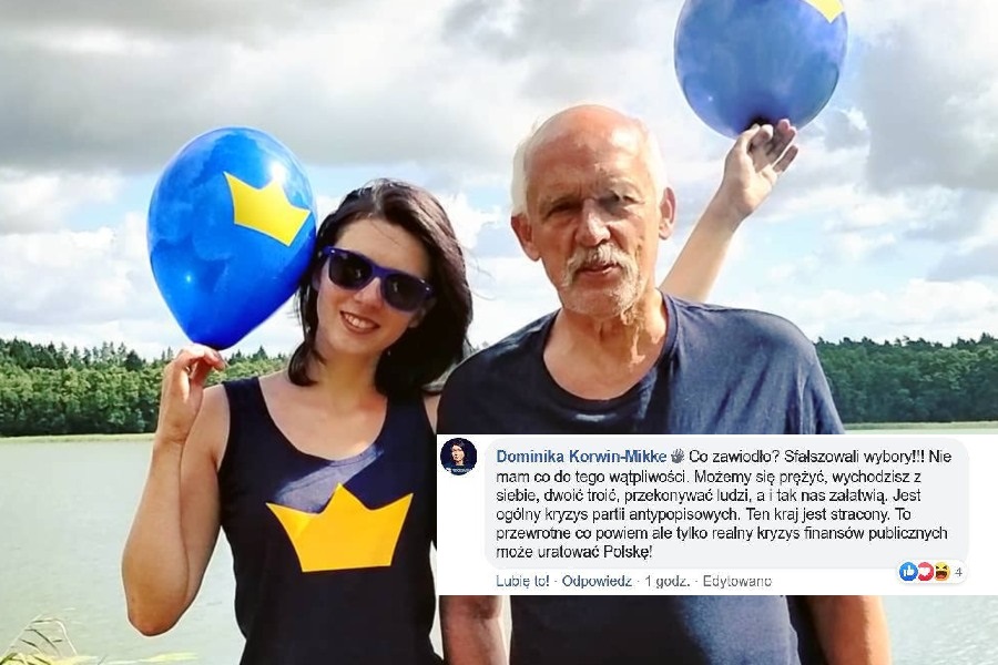 Dominika Korwin-Mikke po przegranej Konfederacji: "Sfałszowali wybory!"