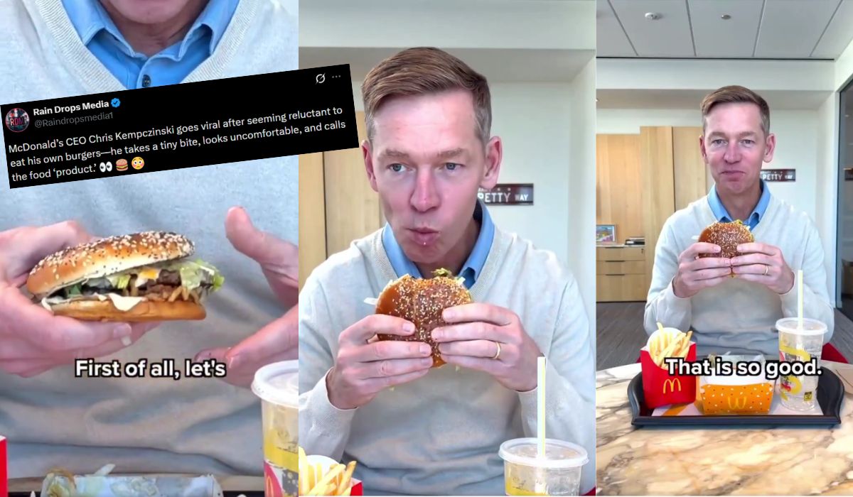 McDonald's próbuje żartować z filmu prezesa, na którym chyba brzydzi się jedzeniem, które sprzedaje