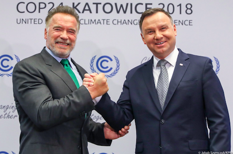 Szczyt klimatyczny: Andrzej spotkał się z Arnoldem