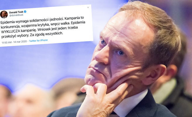 Tusk wnioskuje o przełożenie wyborów, bo w tych warunkach się nie da