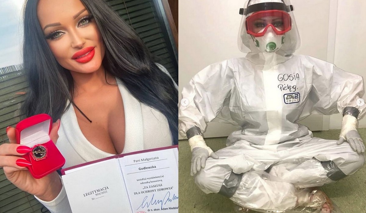 Siostra Godlewska - pielęgniarka dostała od ministra zdrowia honorowy order za walkę z pandemią