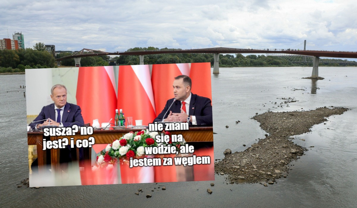 Kolejne rekordy suszy i poziomu wody w Wiśle bez zaangażowania polityków