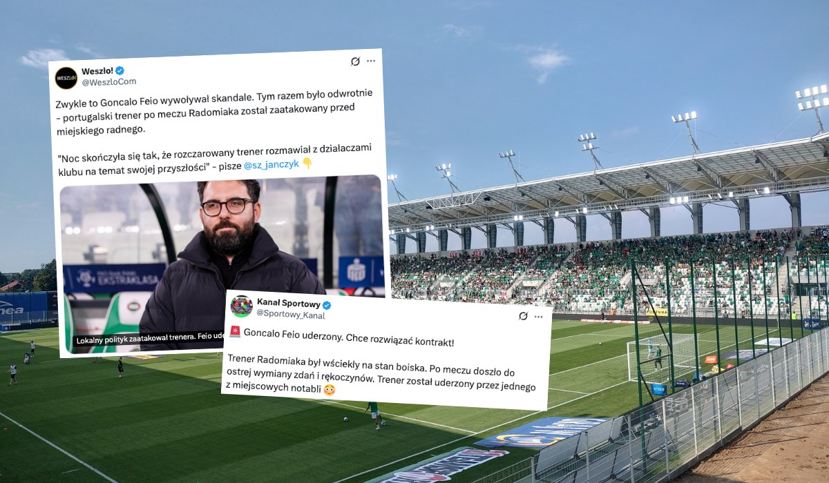 Radny z Radomia pokłócił się z trenerem Radomiaka o stan murawy, na szczęście tylko się pobili