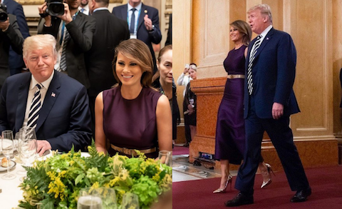 Donald i Melania bawią się na kolacji w Buenos Aires