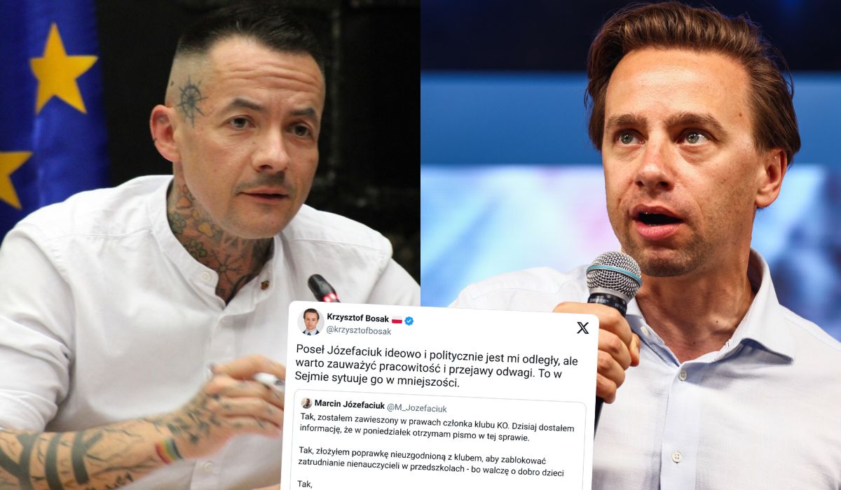 Krzysztof Bosak broni posła Józefaciuka, zawieszonego przez KO