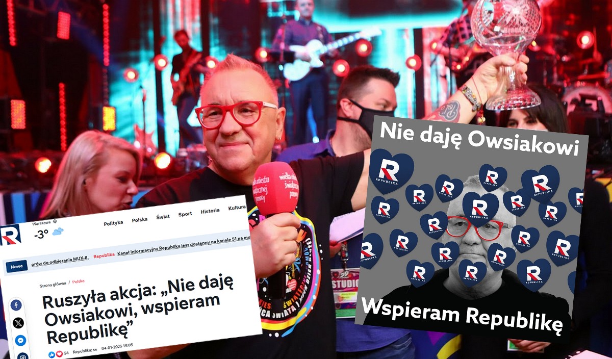 TV Republika z ciekawą alternatywą dla WOŚP: "Nie daję Owsiakowi, wspieram Republikę"