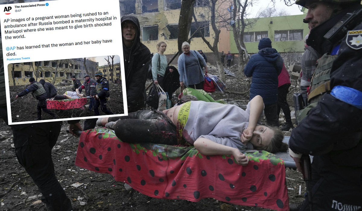 Zmarła ciężarna kobieta ranna podczas ataku na szpital w Mariupolu