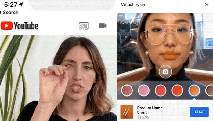 YouTube wprowadza możliwość nakładania make-upu w rozszerzonej rzeczywistości