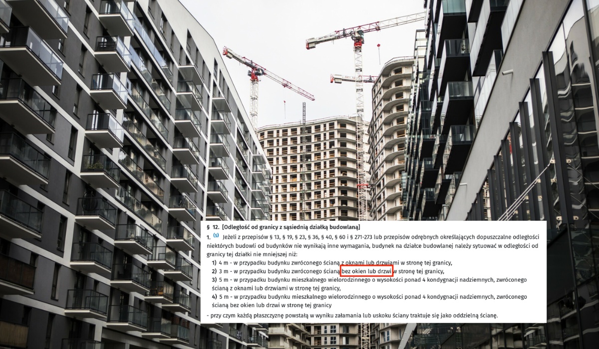Okazało się, że przez drobny błąd w przepisach można budować bliżej sąsiada