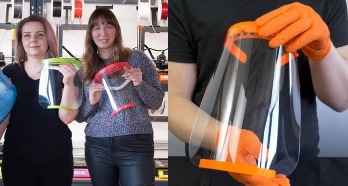 Z braku maseczek, zaczął się druk przyłbic dla lekarzy i całkiem nieźle się sprawdzają