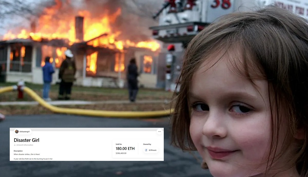 Disaster Girl na swoim zdjęciu zarobiła prawie pół miliona dolarów