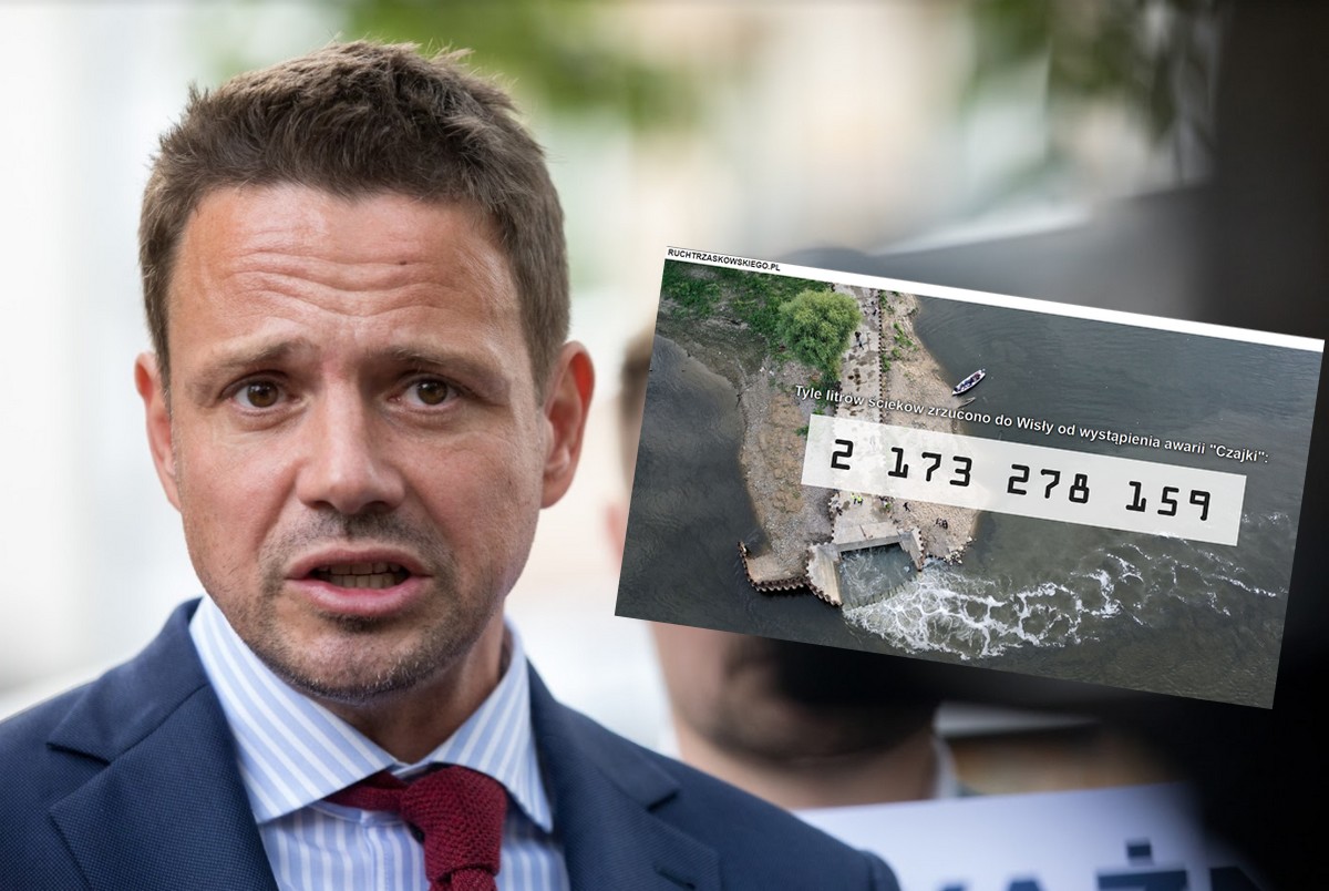 PiS uruchomiło stronę ruchtrzaskowskiego.pl z licznikiem ścieków w Wiśle