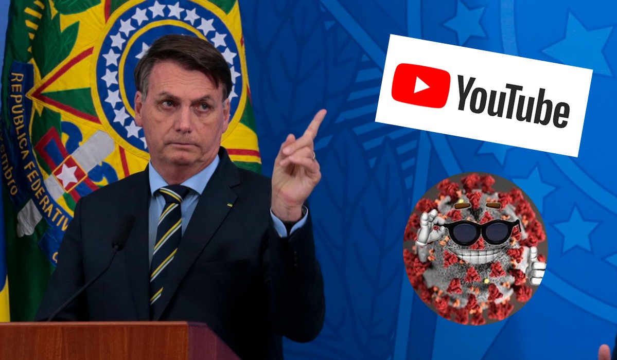 YouTube ocenzurował szurskie filmiki prezydenta Bolsonaro o pandemii za szerzenie dezinformacji