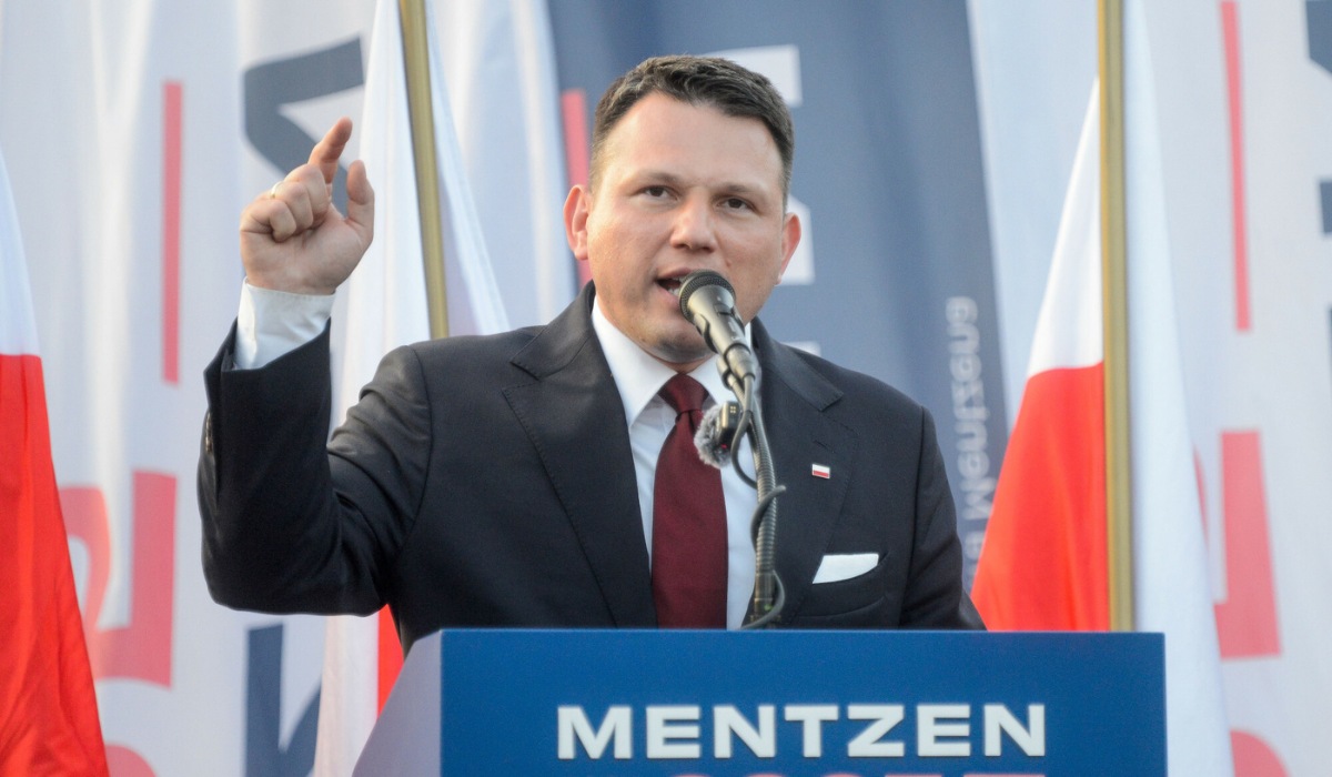 Sławomir Mentzen mówi, że stara się o pozwolenie na broń, bo chce chronić swoją rodzinę