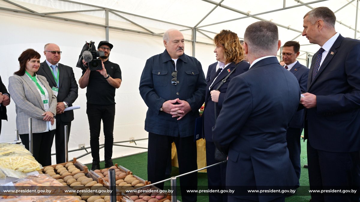 Łukaszenka podczas gospodarskiej wizyty, 28.08.2025, fot. president.gov.by