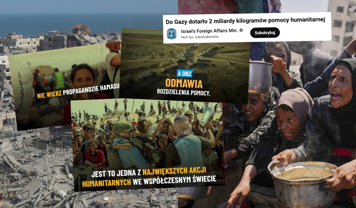 Propagandowe plansze ze spotów Izraela, fot. East News / YouTube