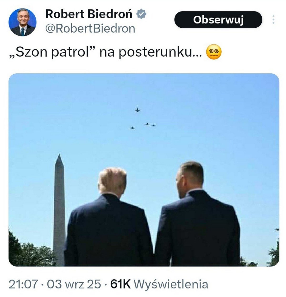 fot. X @RobertBiedron