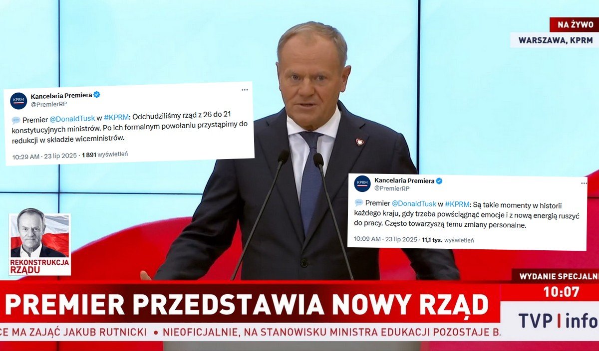 fot. X @PremierRP / TVP Info