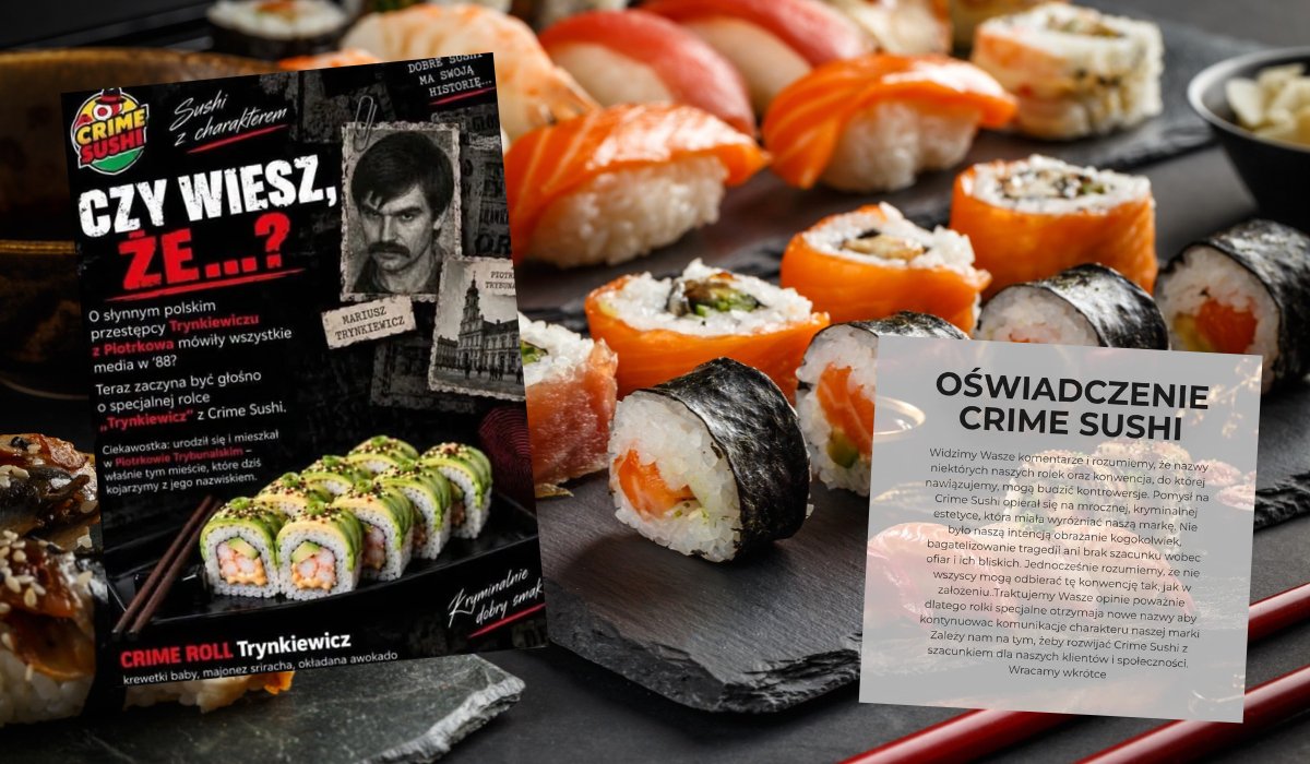 fot. Shutterstuck / Instagram @crime_sushi / www.crimesushi.pl