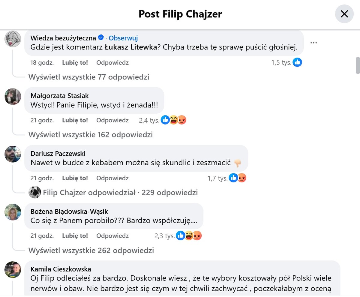 Fot.: Filip Chajzer - Facebook