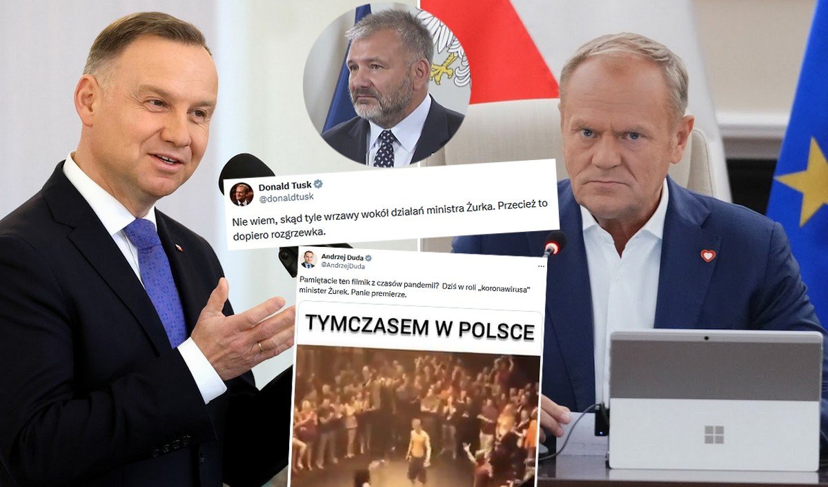 fot. East News / X @AndrzejDuda, @donaldtusk / TVP Info