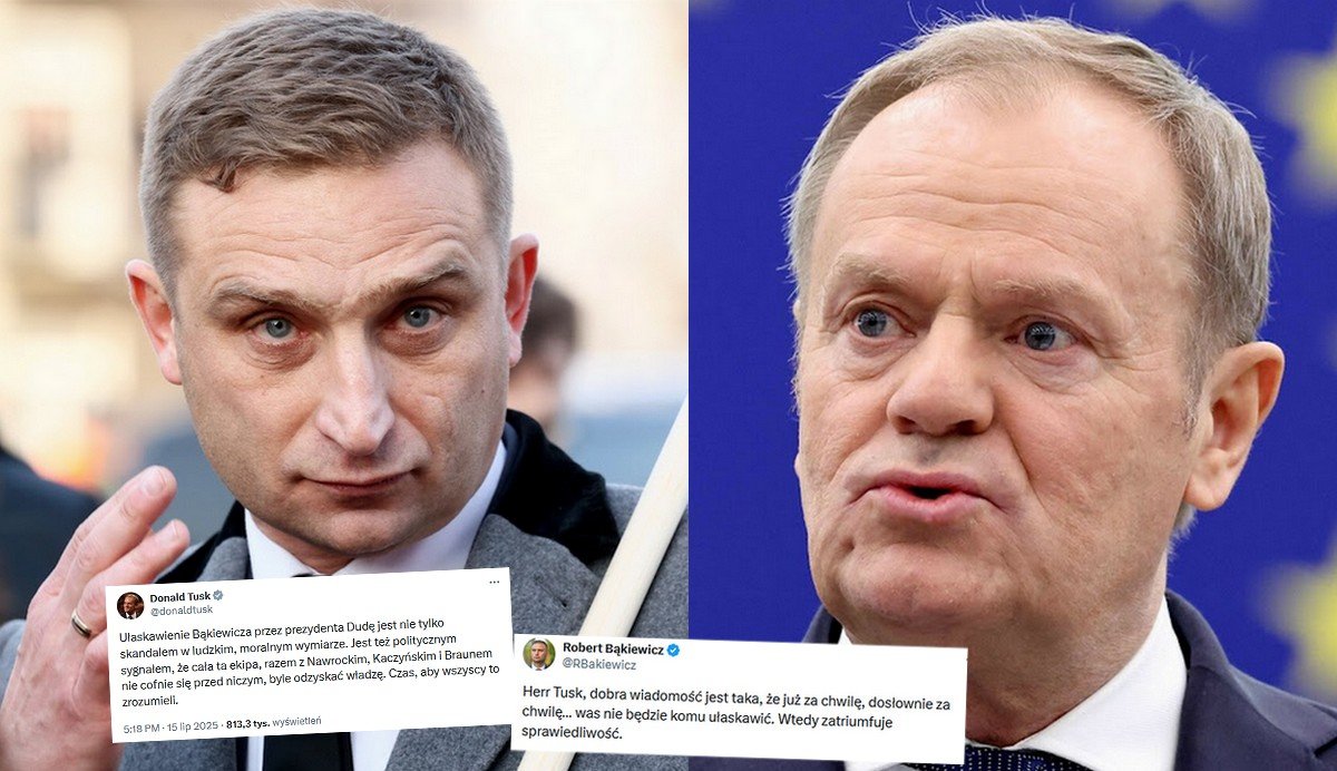 fot. East News / X @RBakiewicz, @donaldtusk